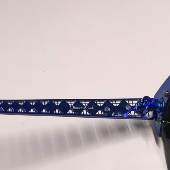 New Authentic CHRISTIAN DIOR Metal DioramaClub Sunglasses – Black & Blue - Picture 5 of 13